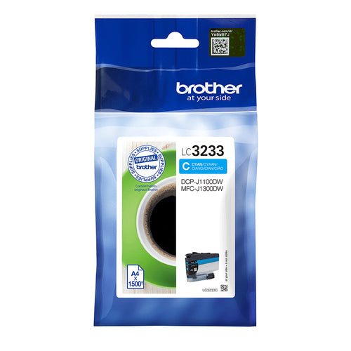 Brother LC-3233C ink cartridge 1 pc(s) Original Standard Yield Cyan Brother LC-3233C ink cartridge 1 pc(s) Original Standard Yield Cyan
